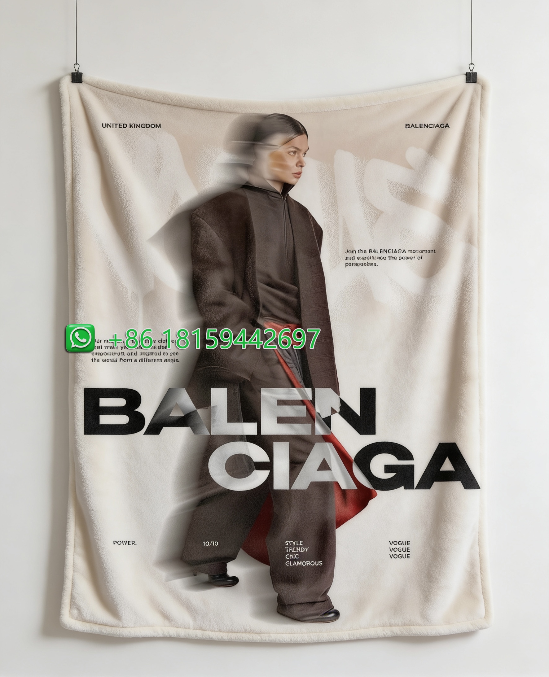Balenciaga Throw Blankets